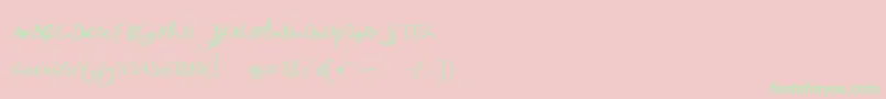nightlife Font – Green Fonts on Pink Background