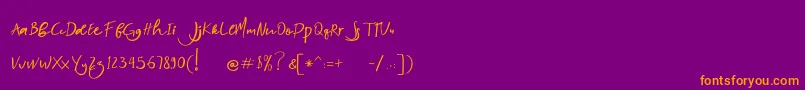 Шрифт nightlife – оранжевые шрифты на фиолетовом фоне