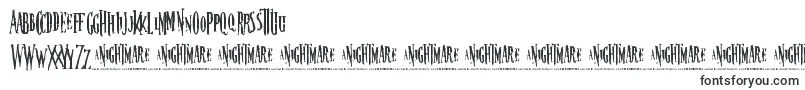 Fonte Nightmare 5 – fontes horríveis