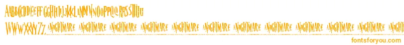 Nightmare 5-fontti – oranssit fontit