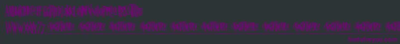 Nightmare 5-Schriftart – Violette Schriften auf schwarzem Hintergrund