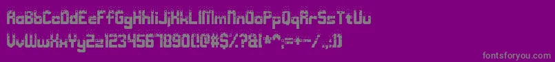 Nightmare Codehack Font – Gray Fonts on Purple Background