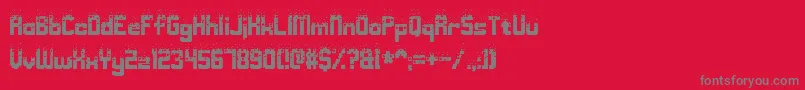 Nightmare Codehack Font – Gray Fonts on Red Background