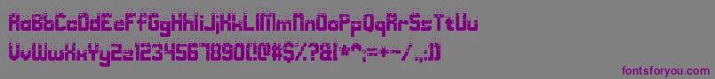 Nightmare Codehack Font – Purple Fonts on Gray Background