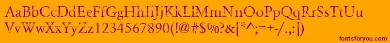 NIGHTMARE PILLS   DEMO Font – Purple Fonts on Orange Background