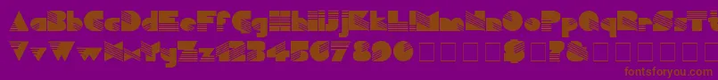 MuseDisplaySsi Font – Brown Fonts on Purple Background