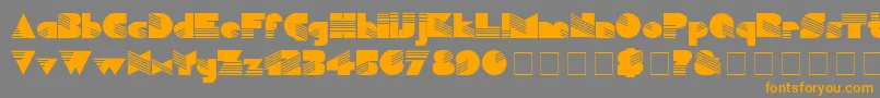 MuseDisplaySsi Font – Orange Fonts on Gray Background