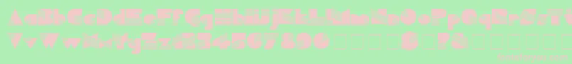 MuseDisplaySsi Font – Pink Fonts on Green Background
