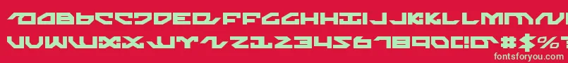 nightrunner Font – Green Fonts on Red Background