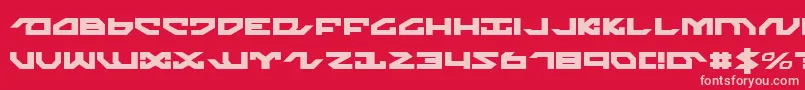 nightrunner Font – Pink Fonts on Red Background