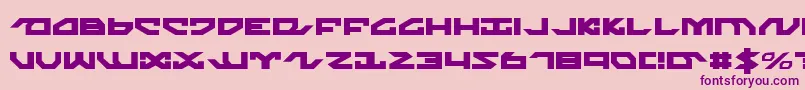 nightrunner Font – Purple Fonts on Pink Background