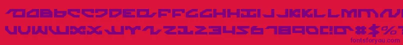 nightrunner Font – Purple Fonts on Red Background