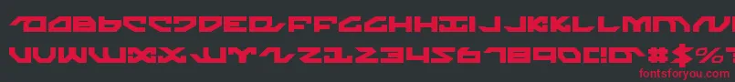 nightrunner Font – Red Fonts on Black Background