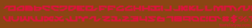 nightrunner Font – Red Fonts on Brown Background