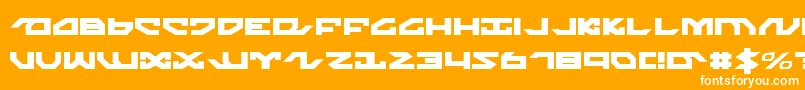 nightrunner Font – White Fonts on Orange Background