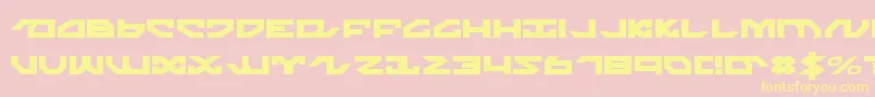 nightrunner Font – Yellow Fonts on Pink Background