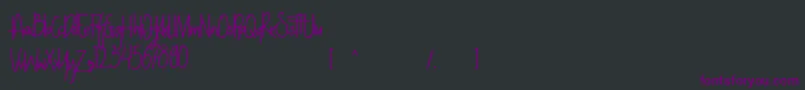 NightWork Free Font – Purple Fonts on Black Background