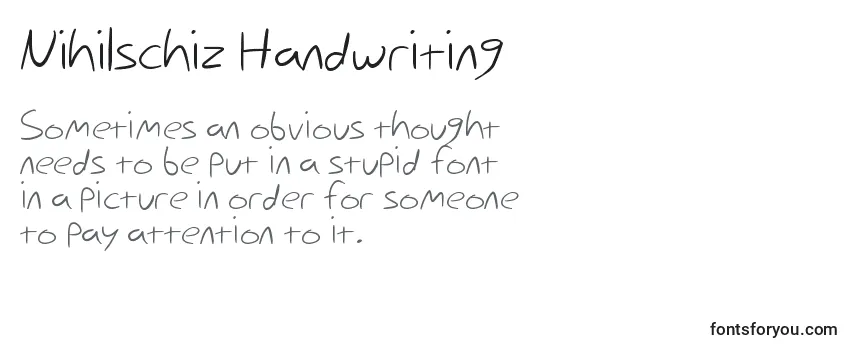 Review of the Nihilschiz Handwriting Font
