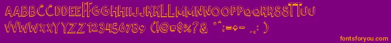 More about Nikolas Pine Font Nikolas Pine Font – Orange Fonts on Purple Background