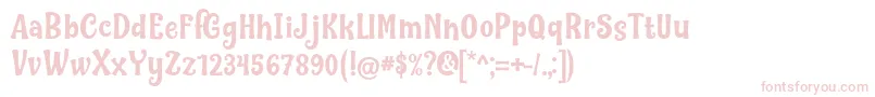 Nilky  Miky by Keithzo 7NTypes Font – Pink Fonts on White Background