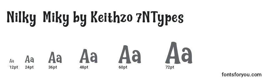 Nilky  Miky by Keithzo 7NTypes Font Sizes