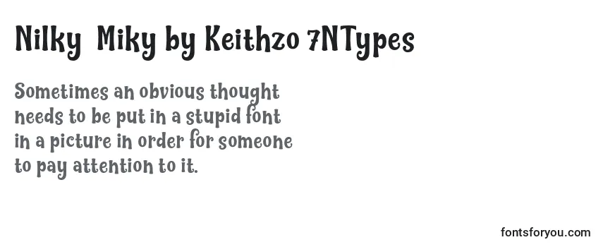 Nilky  Miky by Keithzo 7NTypes -fontin tarkastelu