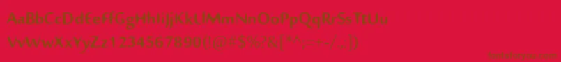 Nillima Font – Brown Fonts on Red Background