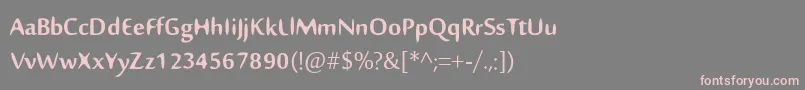 Nillima Font – Pink Fonts on Gray Background