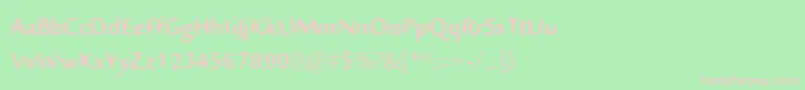 Nillima Font – Pink Fonts on Green Background