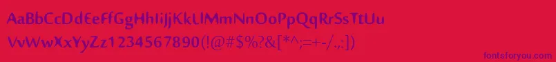 fuente Nillima – Fuentes Moradas Sobre Fondo Rojo