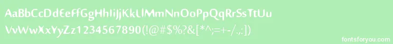 Nillima Font – White Fonts on Green Background