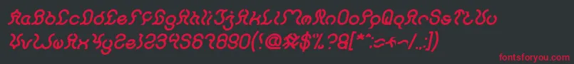 fuente Nine Bold Italic – Fuentes Rojas Sobre Fondo Negro
