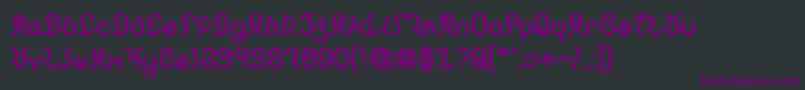 Nine Bold Font – Purple Fonts on Black Background