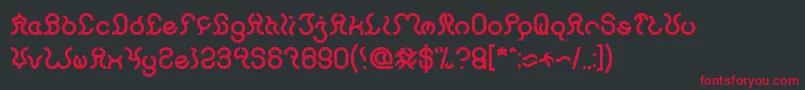 fuente Nine Bold – Fuentes Rojas Sobre Fondo Negro