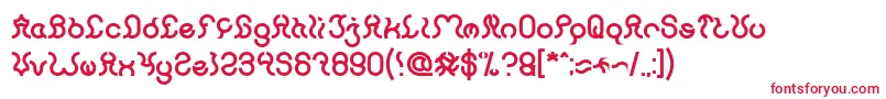 Fonte Nine Bold – fontes vermelhas