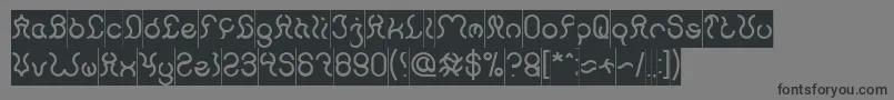 Nine Inverse Font – Black Fonts on Gray Background