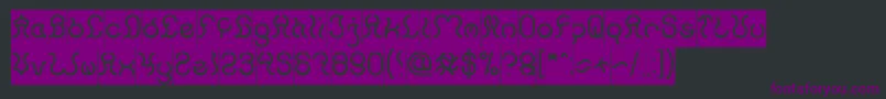 Nine Inverse Font – Purple Fonts on Black Background