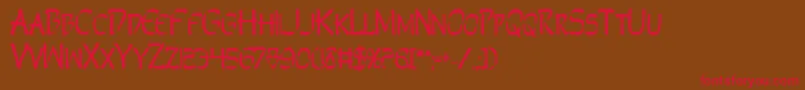 PerditionBold Font – Red Fonts on Brown Background
