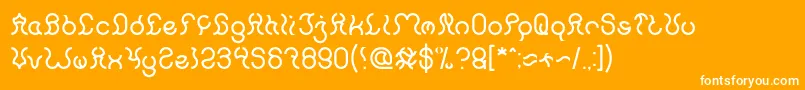 フォントNine – オレンジの背景に白い文字