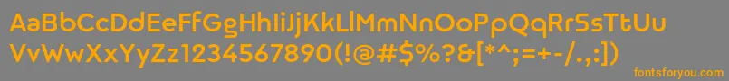 Nineteenth Personal use Font – Orange Fonts on Gray Background