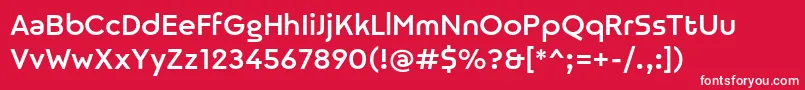 Nineteenth Personal use Font – White Fonts on Red Background