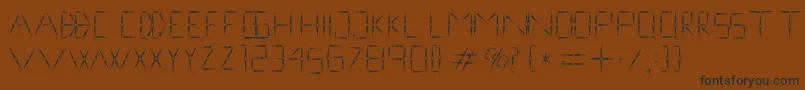 nineveh regular 1 0 Font – Black Fonts on Brown Background