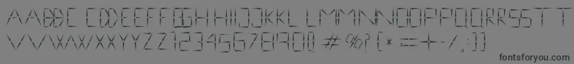 Czcionka nineveh regular 1 0 – czarne czcionki na szarym tle