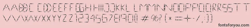 nineveh regular 1 0 Font – Black Fonts on Pink Background