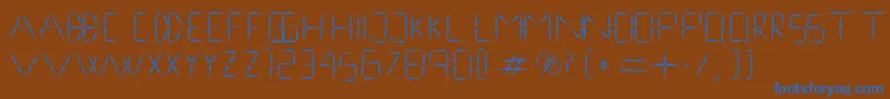 フォントnineveh regular 1 0 – 茶色の背景に青い文字