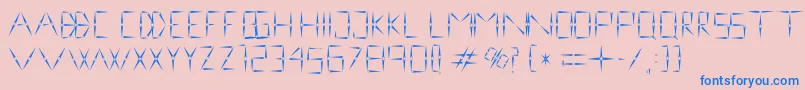 Czcionka nineveh regular 1 0 – niebieskie czcionki na różowym tle
