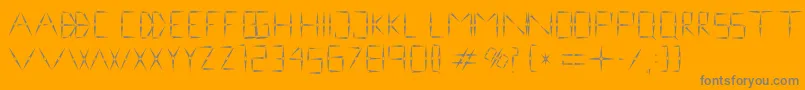 Czcionka nineveh regular 1 0 – szare czcionki na pomarańczowym tle