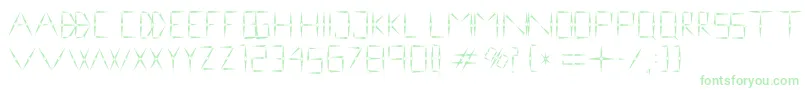 nineveh regular 1 0 Font – Green Fonts on White Background