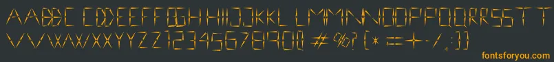 nineveh regular 1 0 Font – Orange Fonts on Black Background