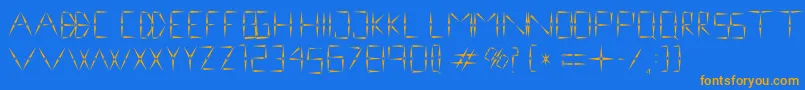 Шрифт nineveh regular 1 0 – оранжевые шрифты на синем фоне